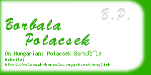 borbala polacsek business card